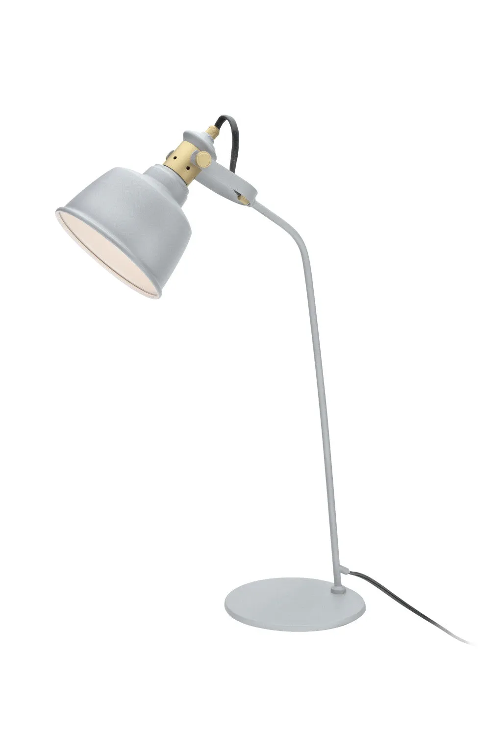 # 40101, 24" High Modern Metal Desk Lamp, Cement Grey Finish with Metal Lamp Shade, 14 3/8" wide