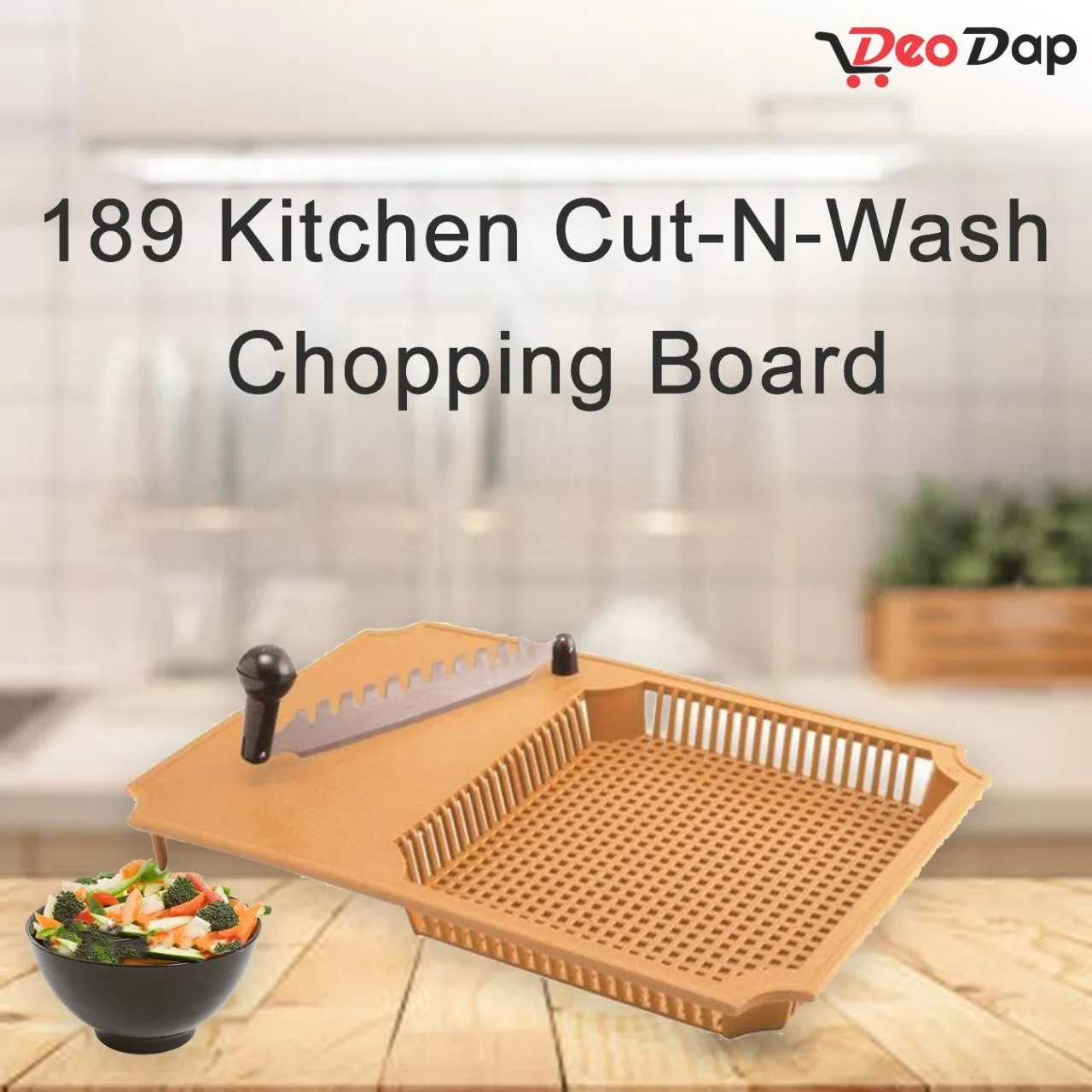 189 Kitchen Cut-N-Wash Chopping Board