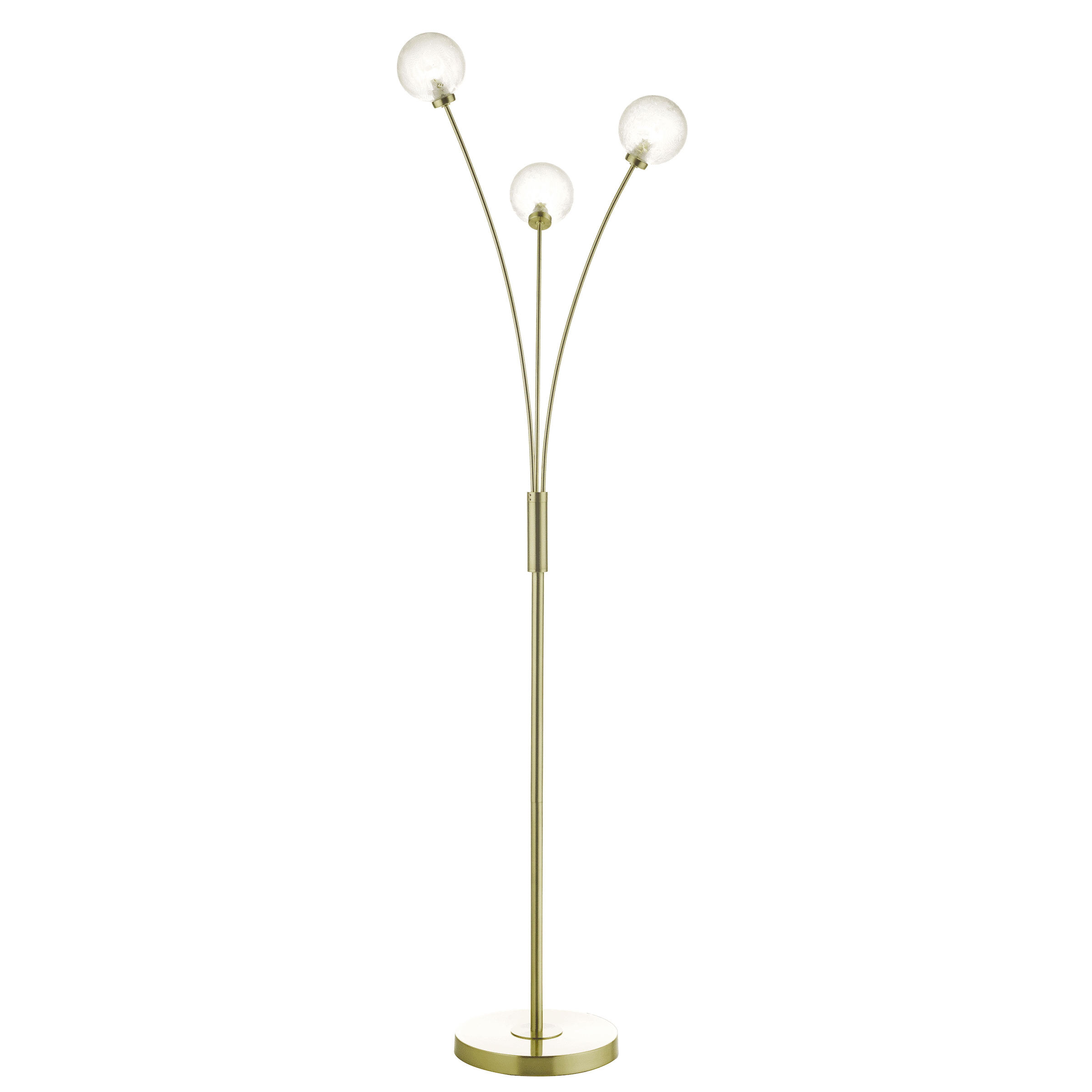 3 Light Floor Lamp - Brass