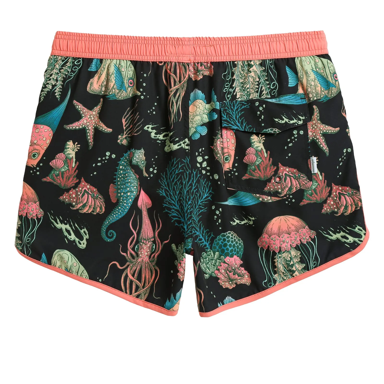 4.5 Inch Inseam Vintage Stretch Dark Sea Swim Trunks