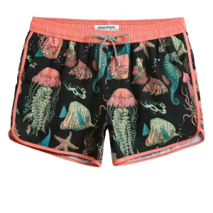 4.5 Inch Inseam Vintage Stretch Dark Sea Swim Trunks