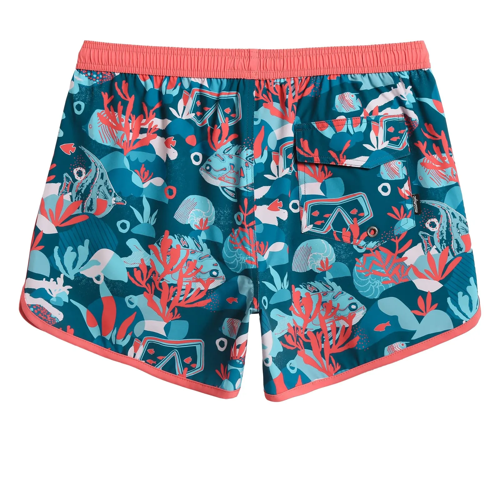 4.5 Inch Inseam Vintage Stretch Great Barrier Swim Trunks