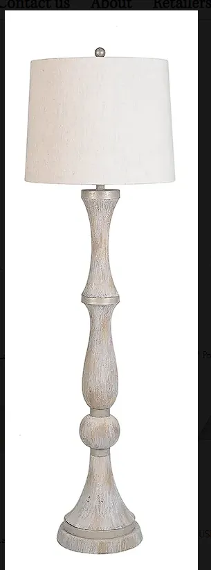 60.5" Polyresin Floor Lamp