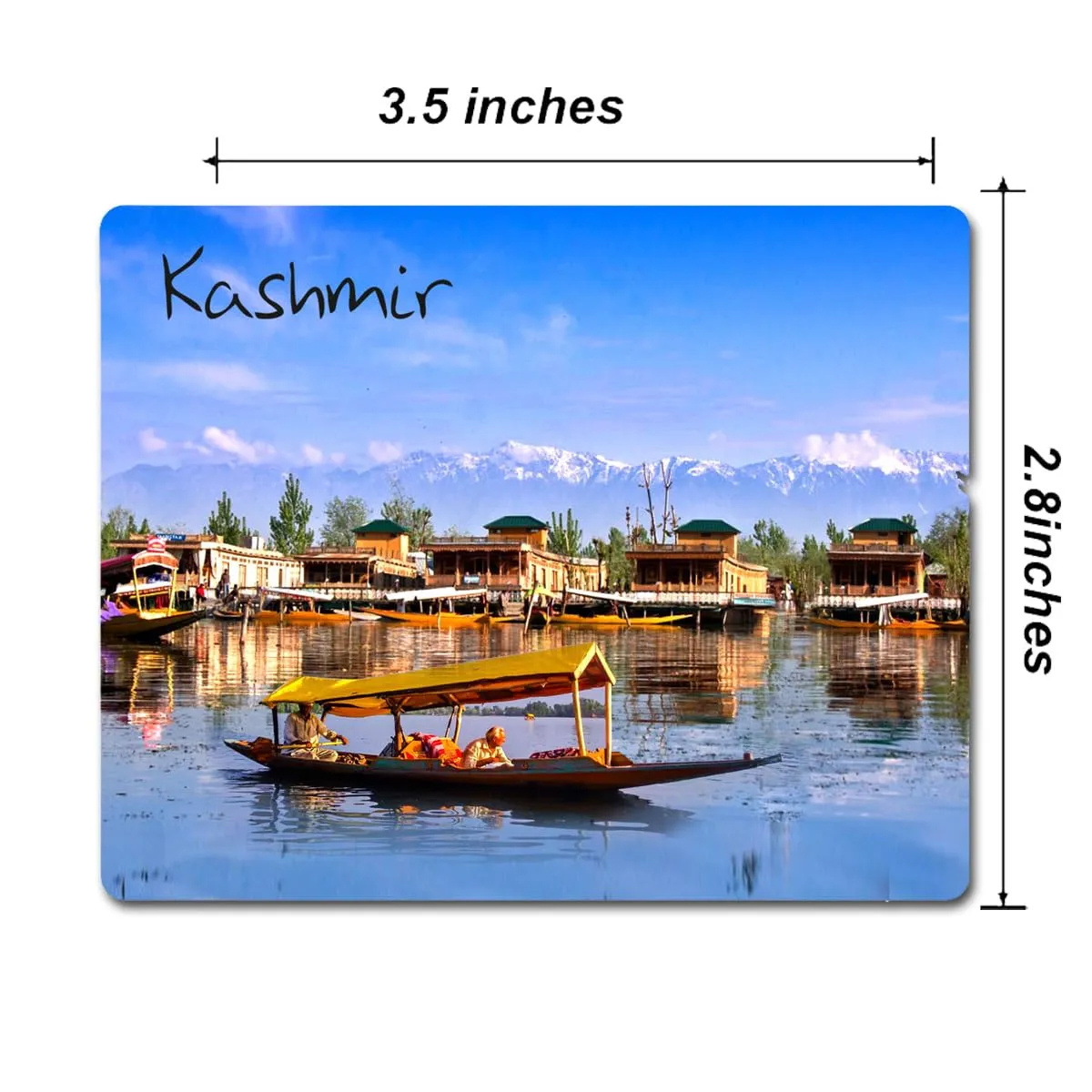 A One Souvenir Kashmir Wooden Fridge Magnet Home Decoration Kitchen Decor Accessories