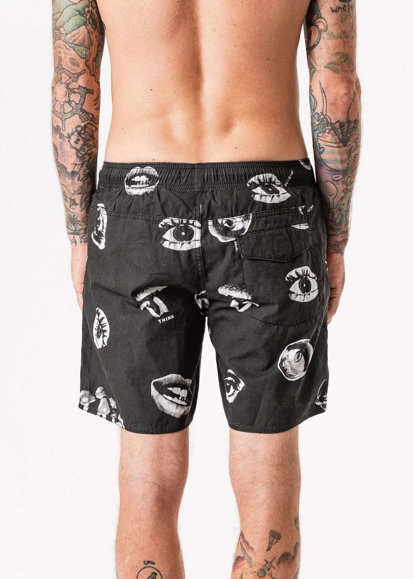 Afends Mens Baywatch Magic - Elastic Waist Boardshort