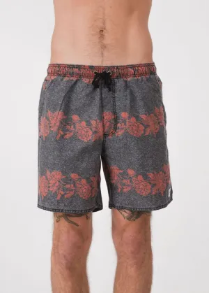 Afends Mens Baywatch Rose Chain - Elastic Waist Boardshort