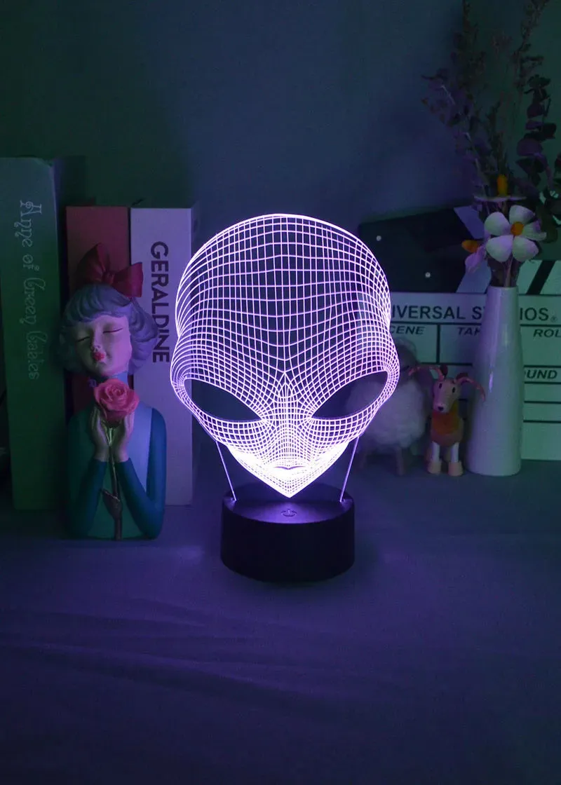 Alien Shaped 3D LED Night Light