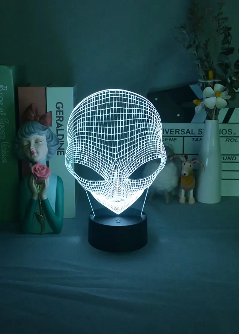 Alien Shaped 3D LED Night Light