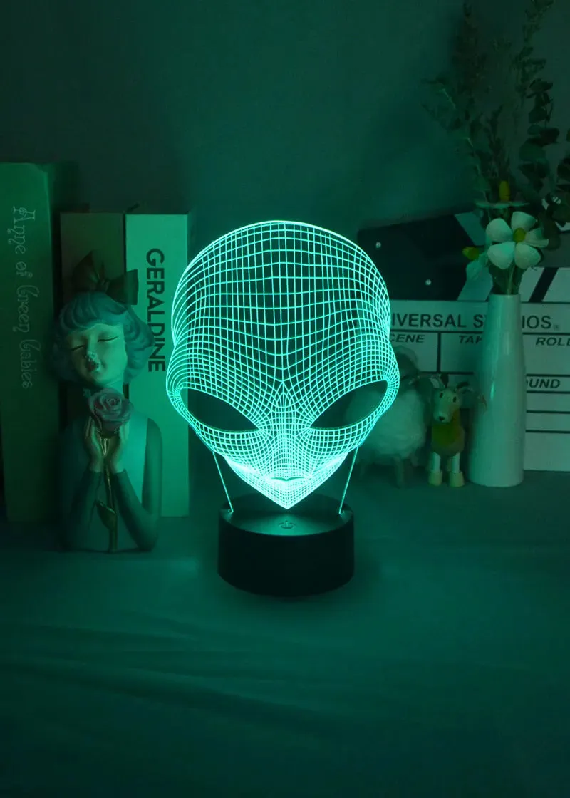 Alien Shaped 3D LED Night Light