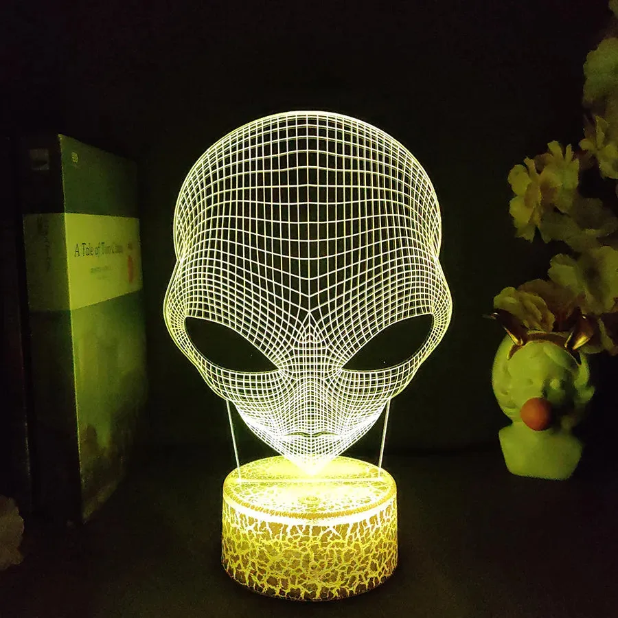 Alien Shaped 3D LED Night Light