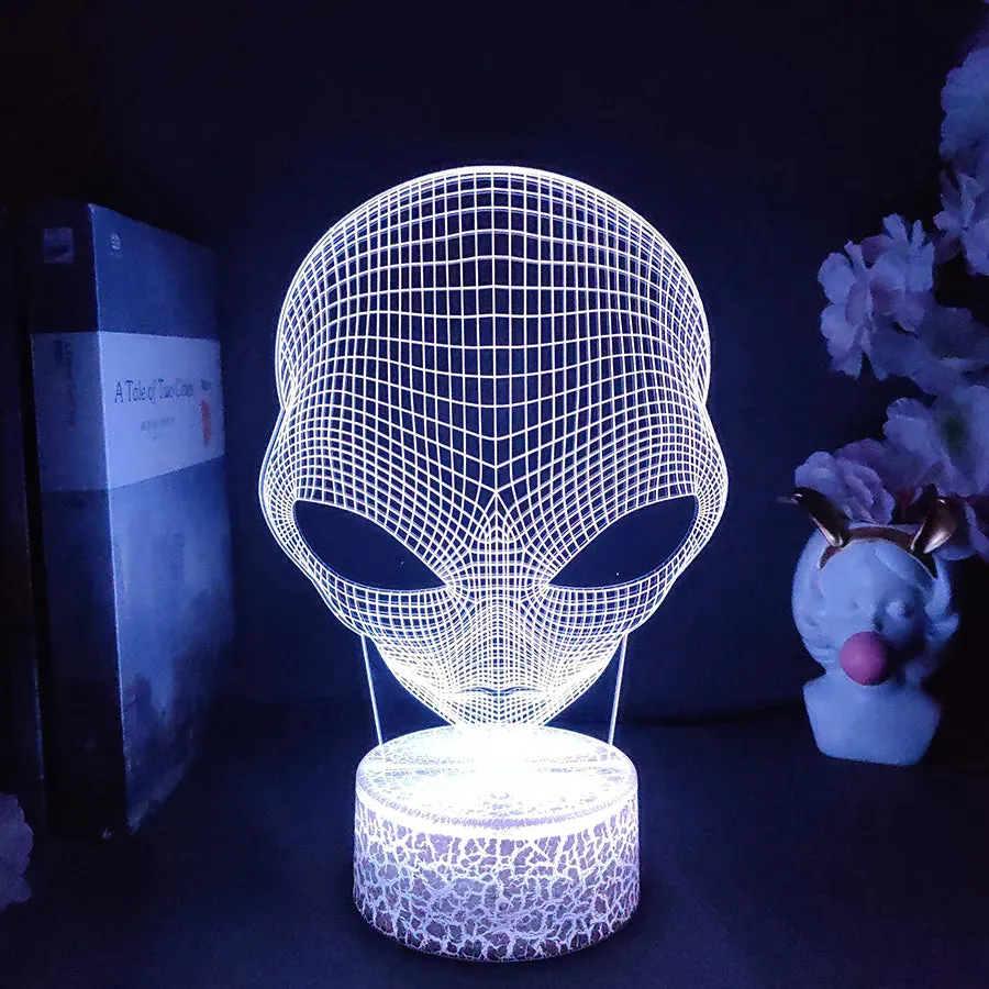 Alien Shaped 3D LED Night Light