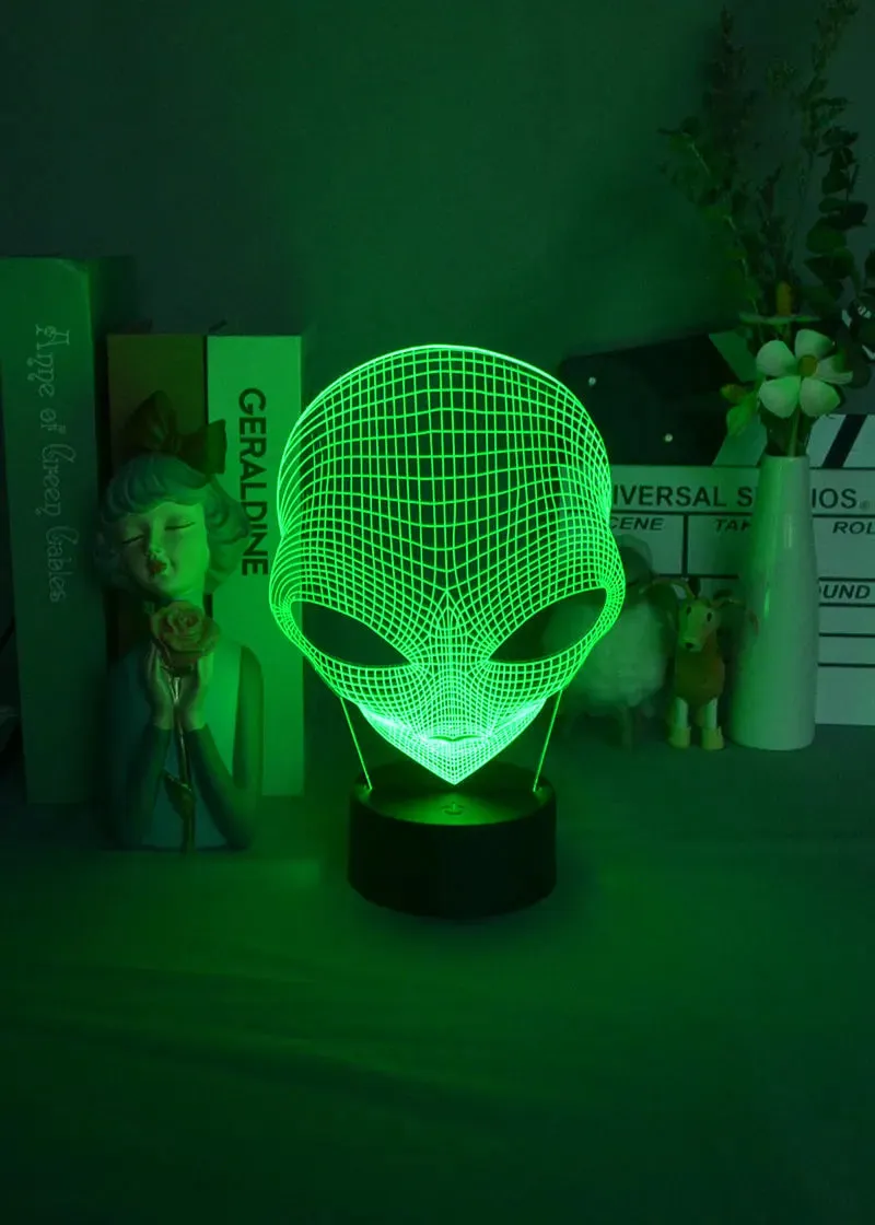 Alien Shaped 3D LED Night Light