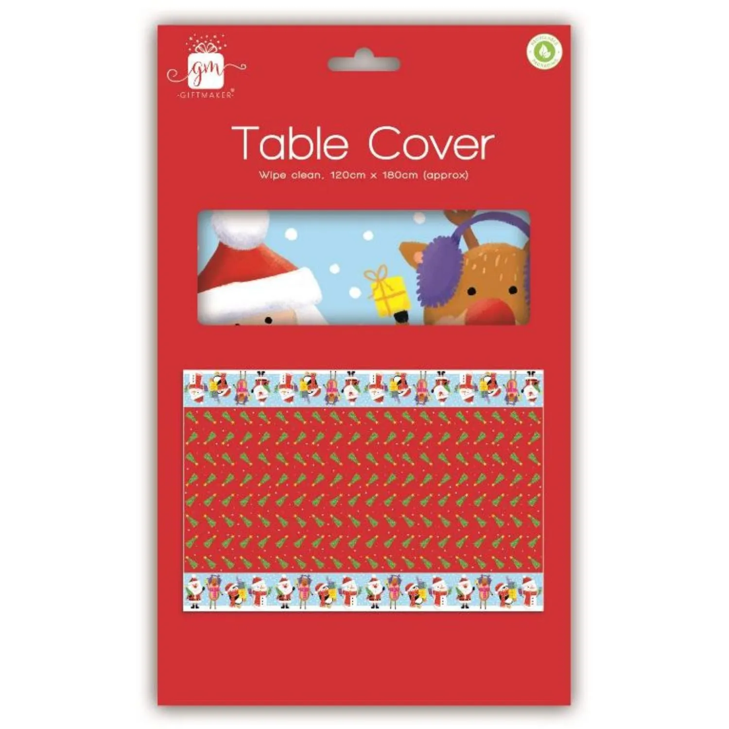 Anker 120 x 180cm Christmas Table Cover