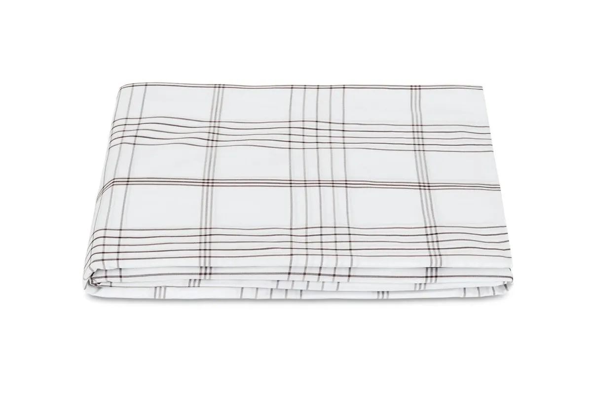 August Plaid Sable Bedding by Matouk | Schumacher