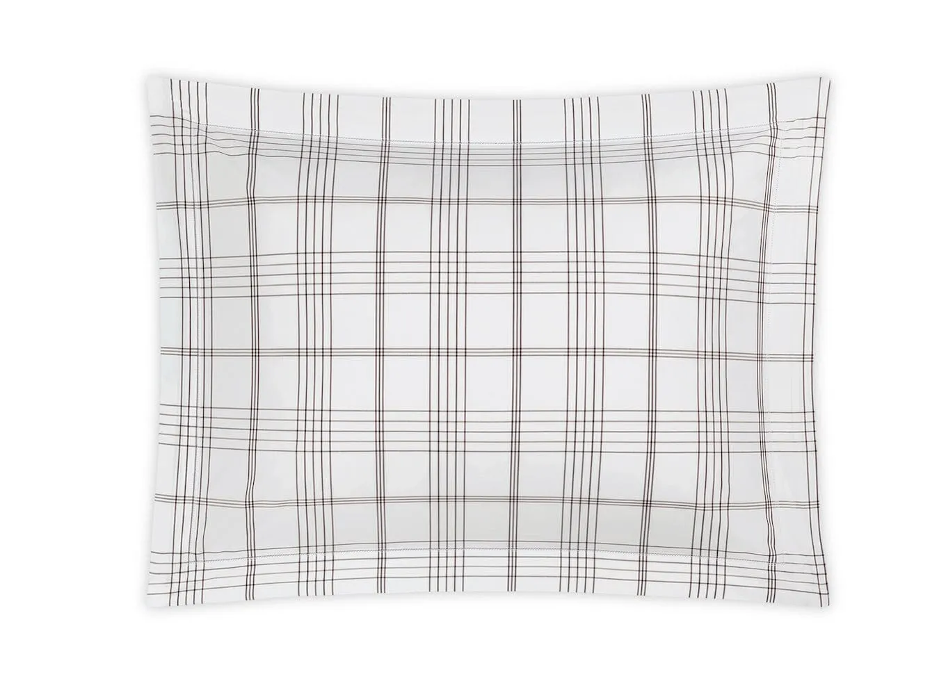 August Plaid Sable Bedding by Matouk | Schumacher