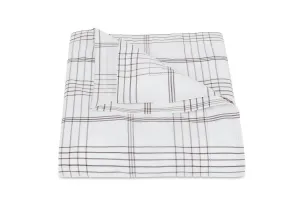 August Plaid Sable Bedding by Matouk | Schumacher