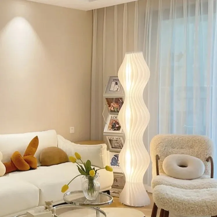 Aurora White Floor Lamp