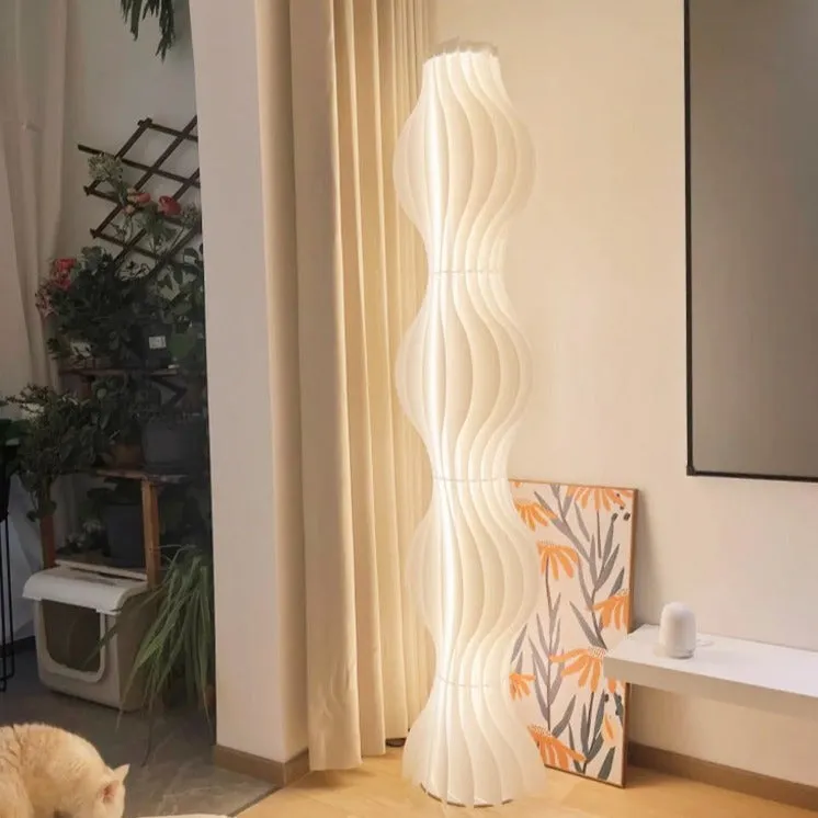 Aurora White Floor Lamp