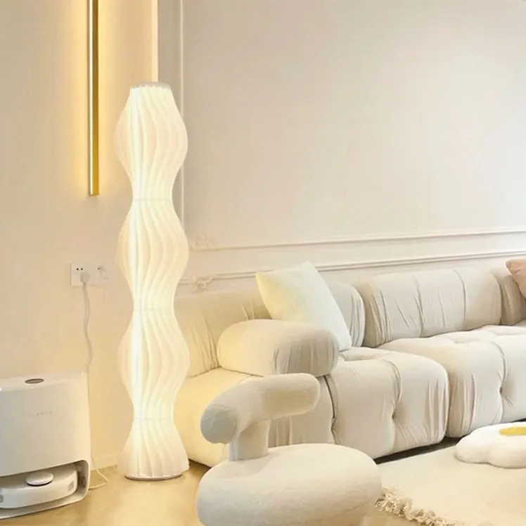 Aurora White Floor Lamp