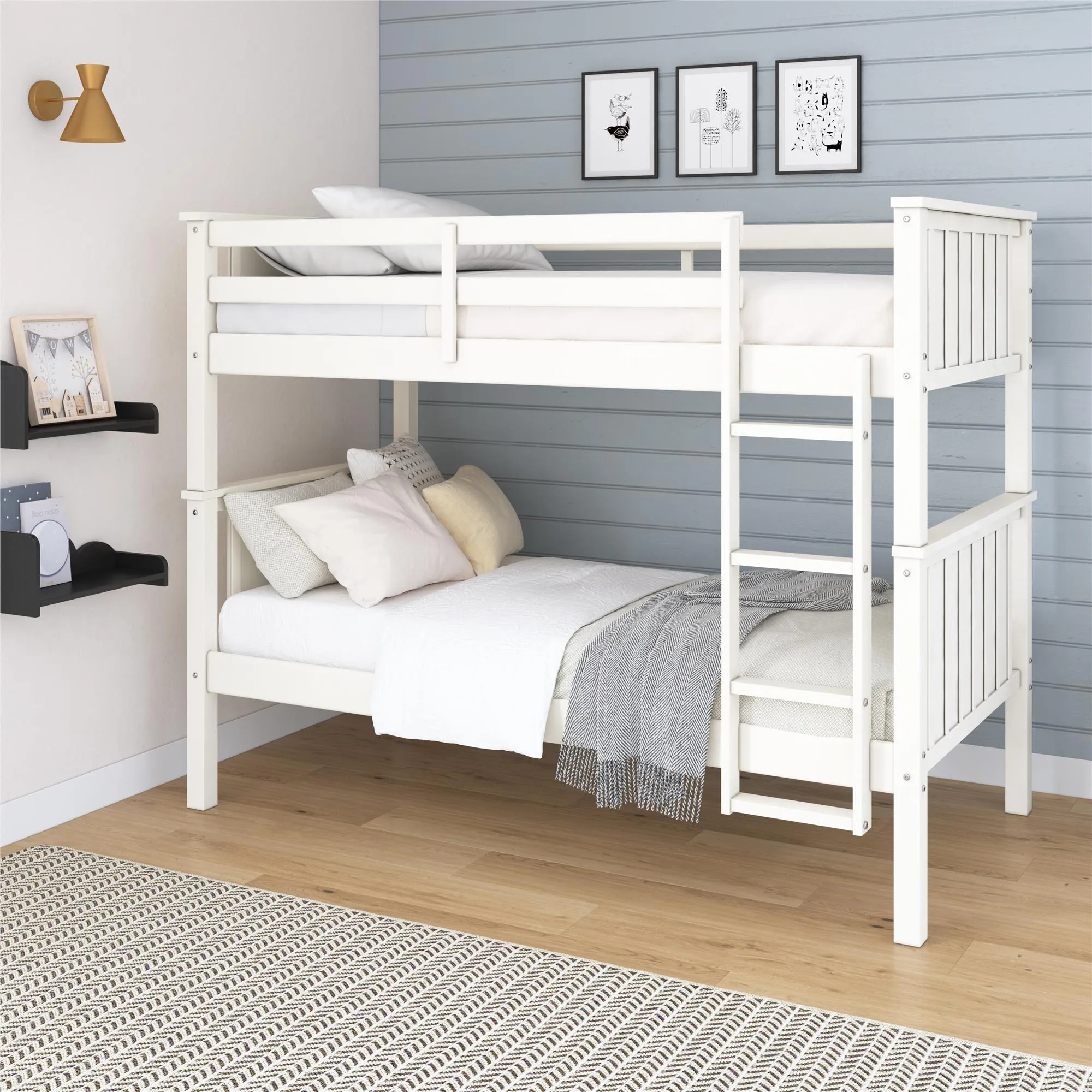 Bailen Kid's Convertible Wood Bunk Bed