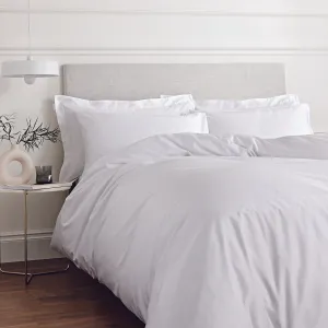 Bianca White 400TC 100% Cotton Sateen Duvet Set