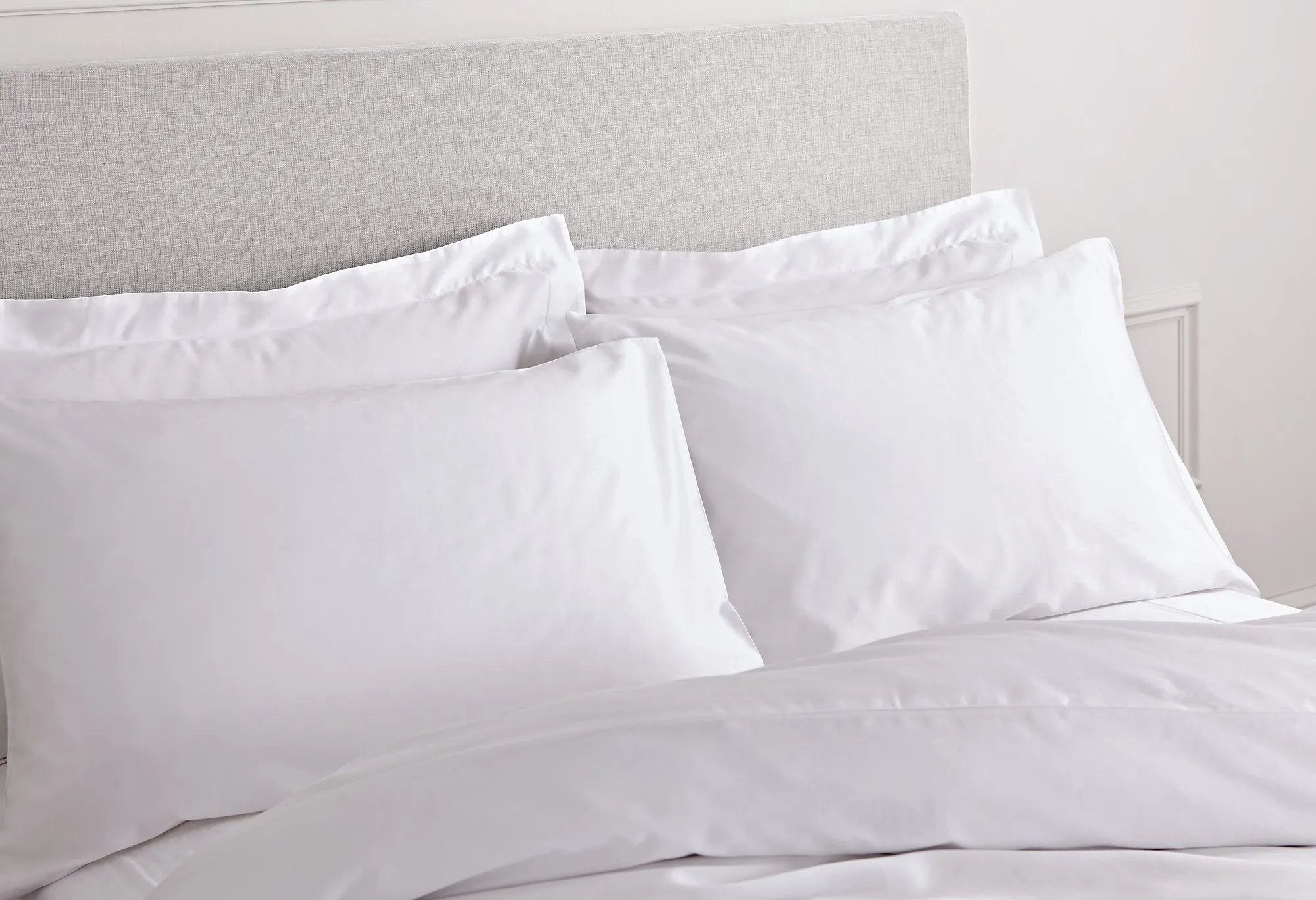 Bianca White 400TC 100% Cotton Sateen Duvet Set