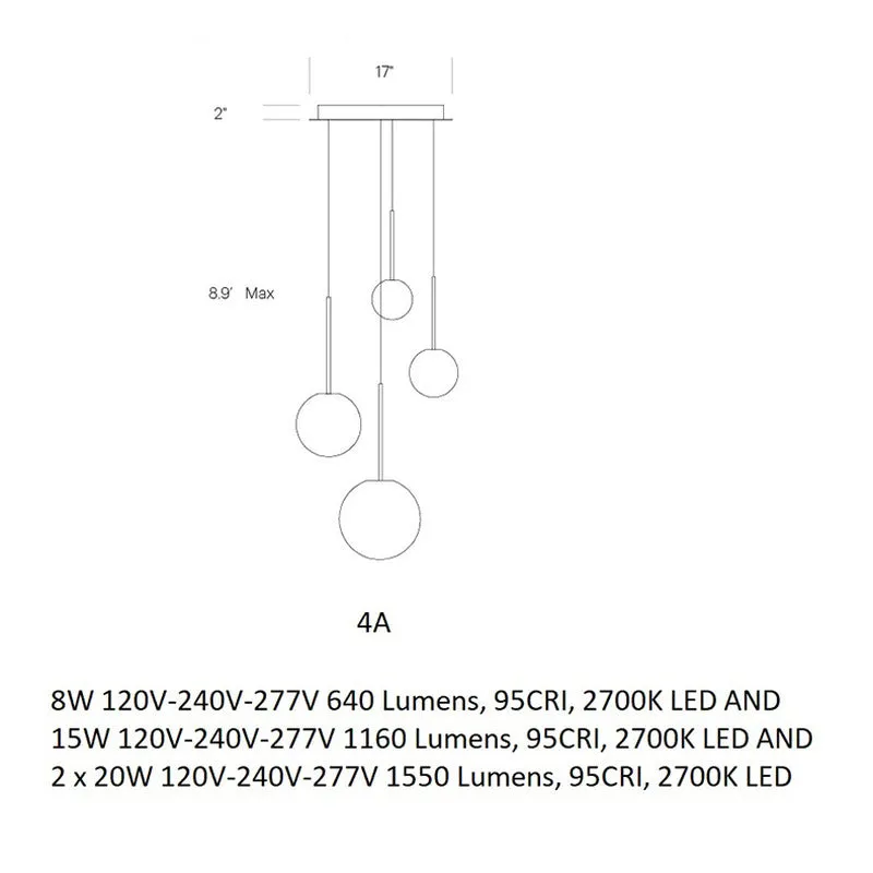 Bola Sphere Chandelier