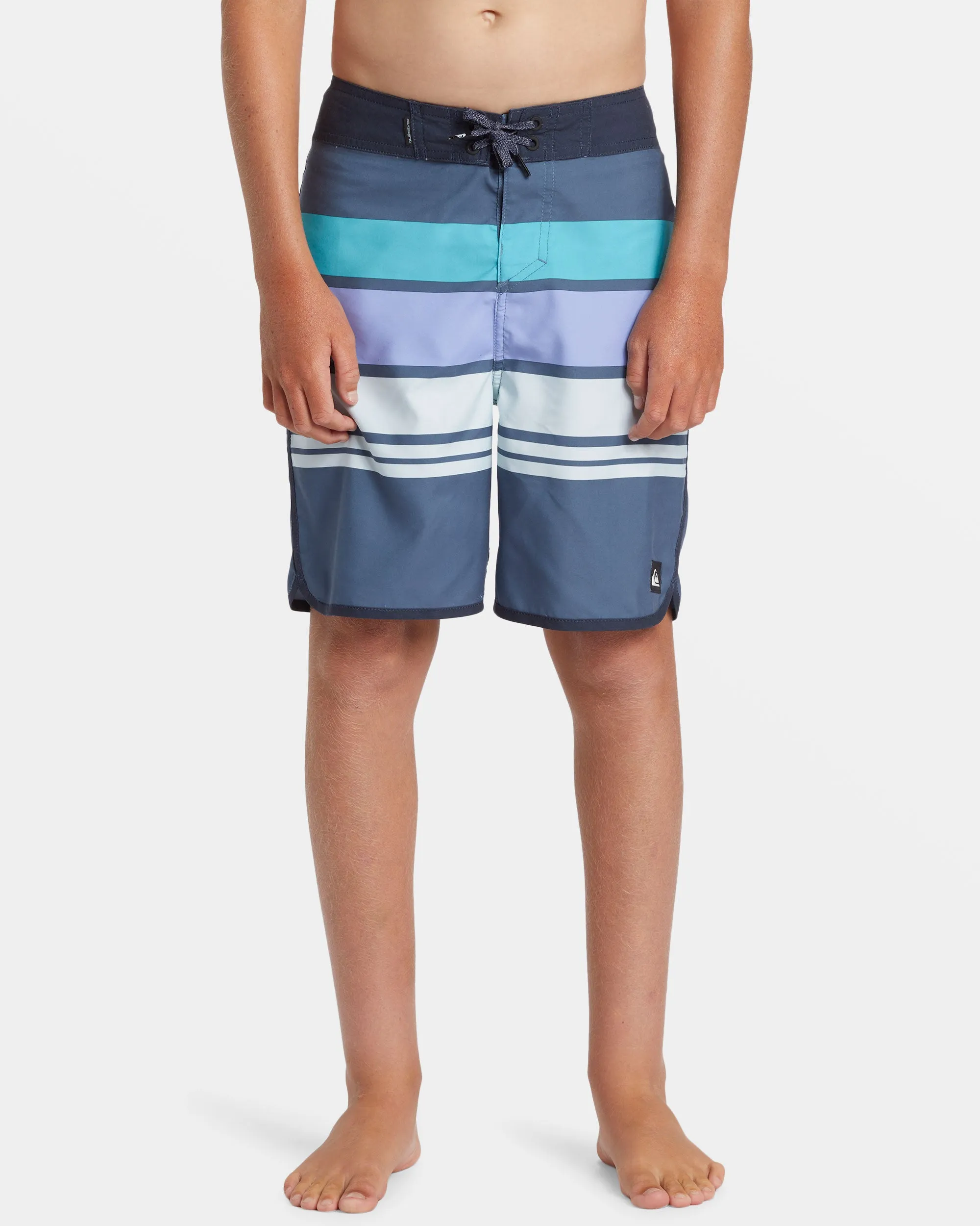 Boys 8-16 Everyday Stripe 17" Boardshorts - Vintage Indigo