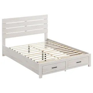 Brantford Eastern King Storage Bed Coastal White