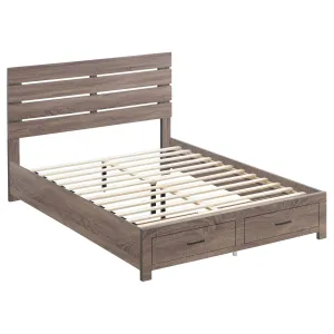 Brantford Queen Storage Bed Barrel Oak