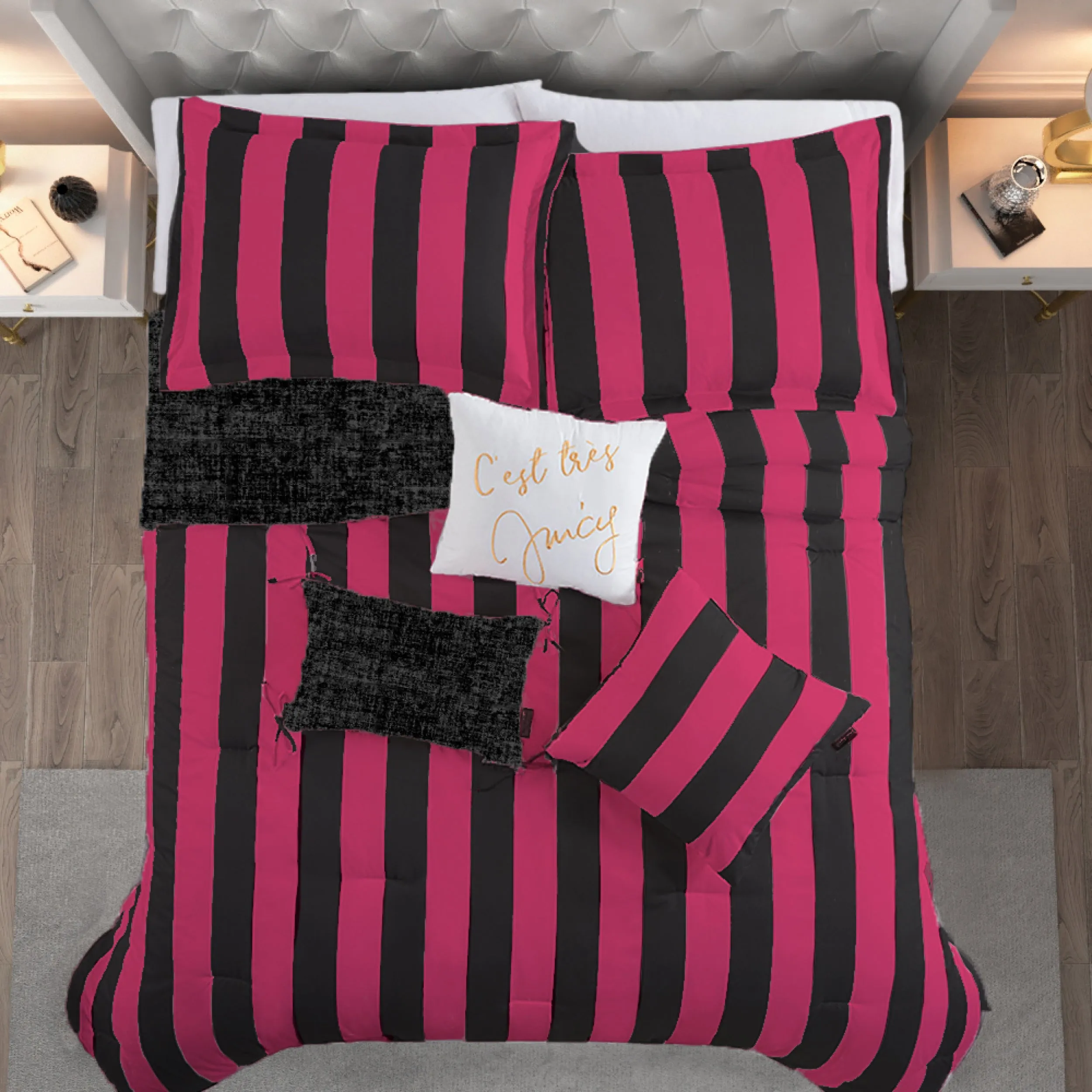 Cabana Striped Reversible Comforter Set