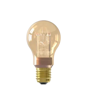 Calex Crown Series Filament LED Lamp - E27 - A60 - Gold - 3.5W - Dimmable