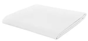 Catherine Lansfield White Easy Iron Percale Flat Sheet