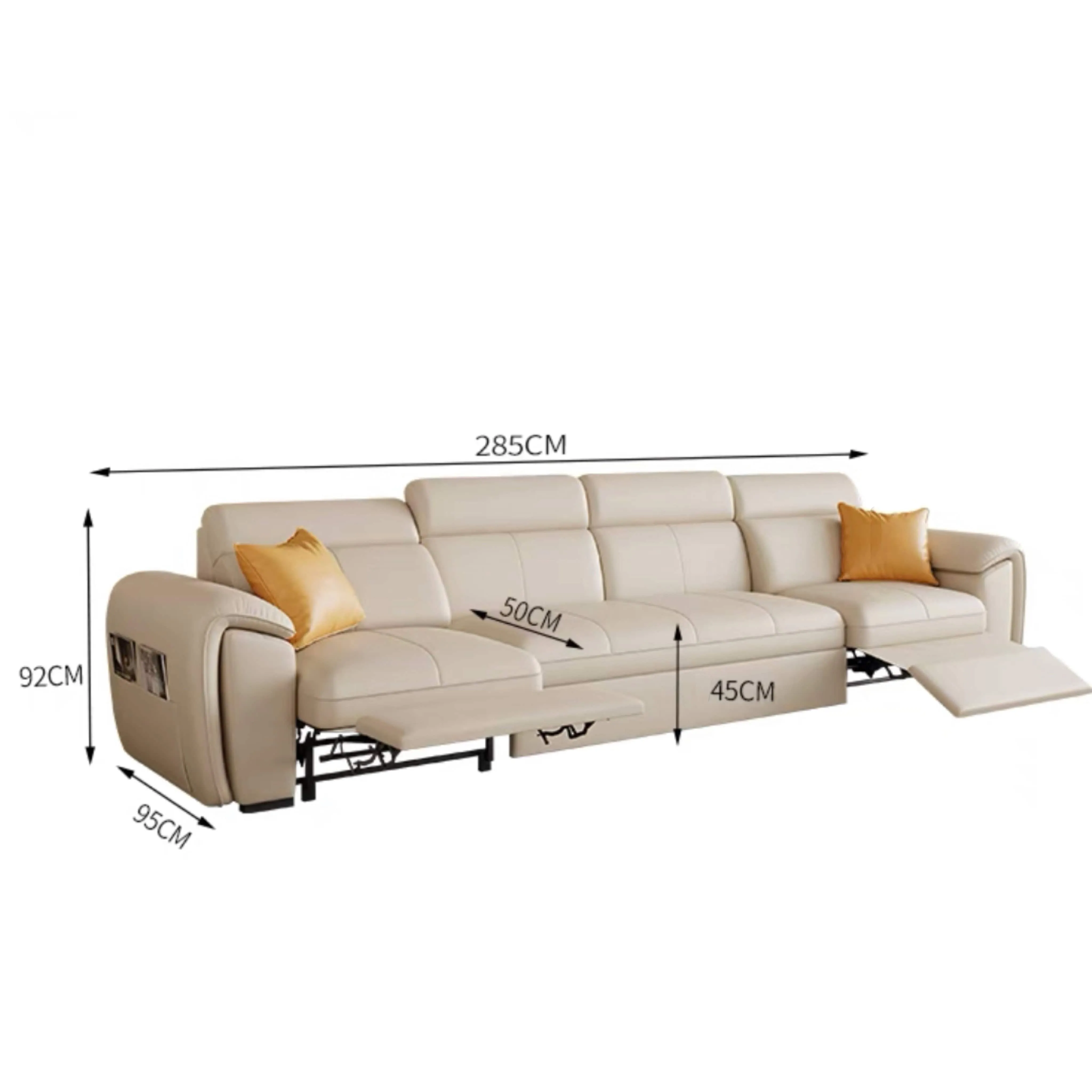 Christen Electric Recliner Leather Sofa Bed