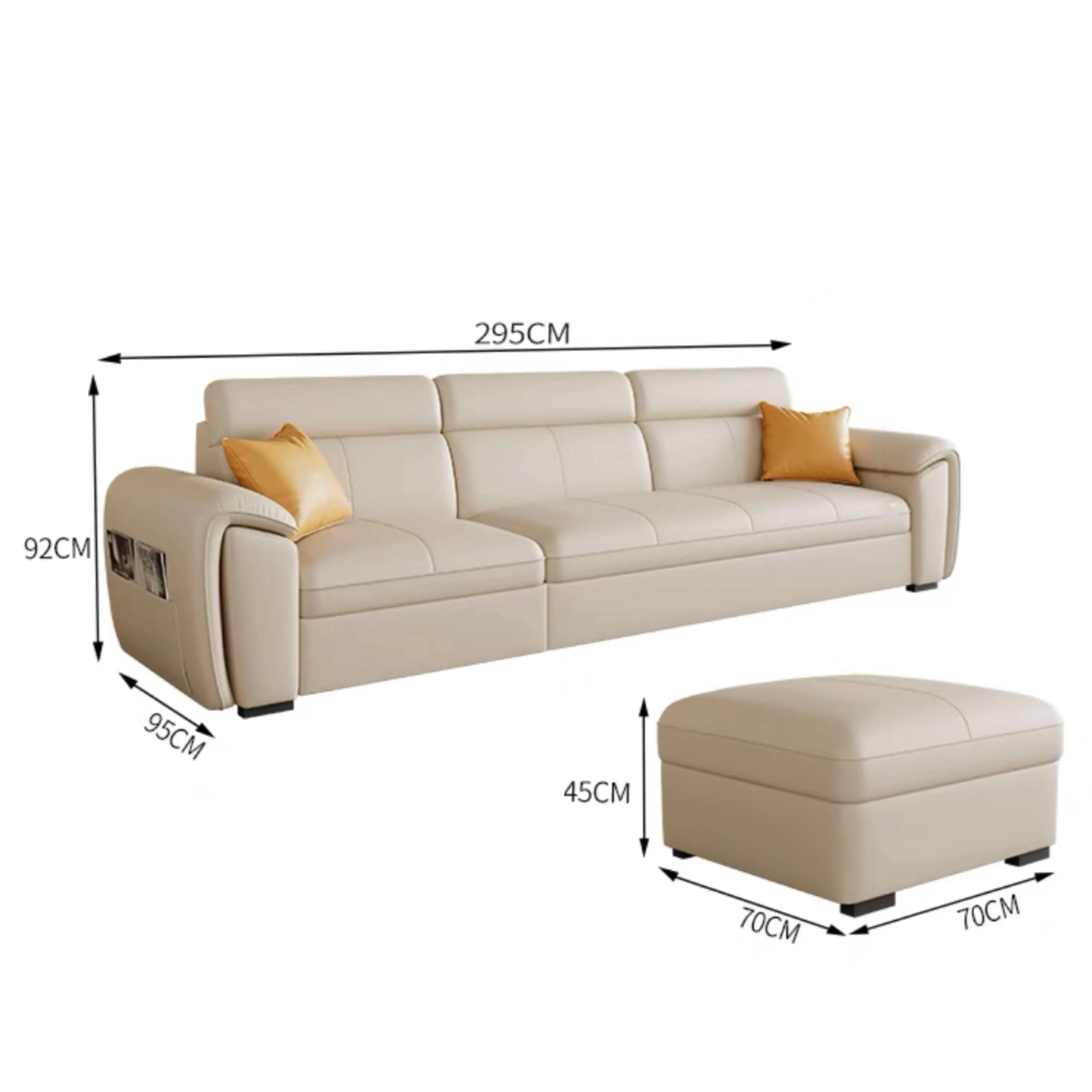 Christen Electric Recliner Leather Sofa Bed