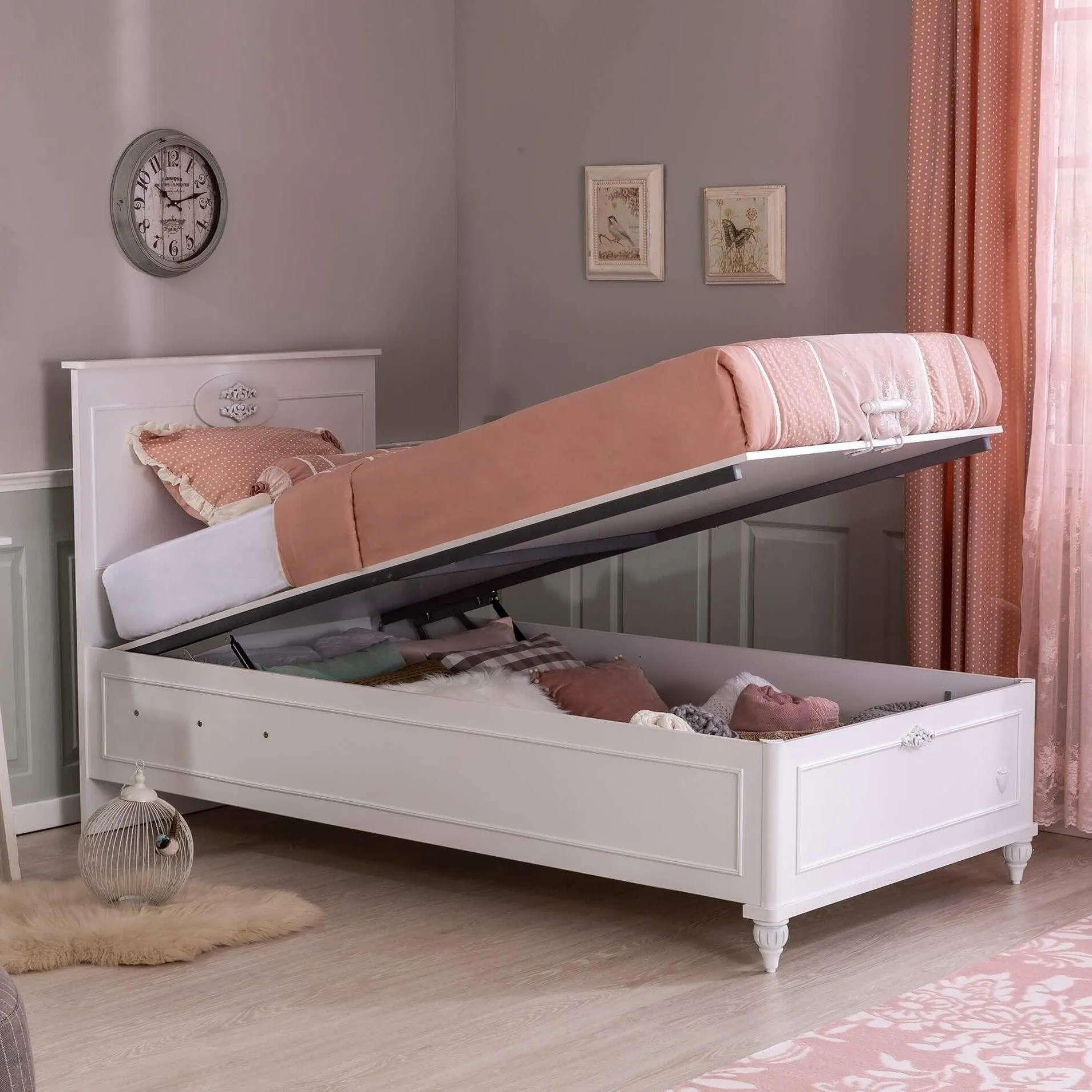 Cilek Romantica Storage Bed (100X200 Cm Or 120X200 Cm)