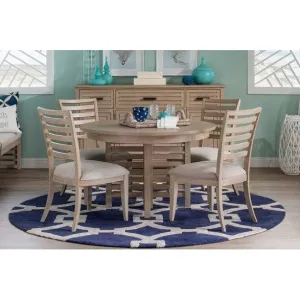 Coastal Sand 5-Pc 48" Round Dining Set