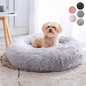 Cozy AntiAnxiety Bed for Dogs  Cats Luxurious Plush