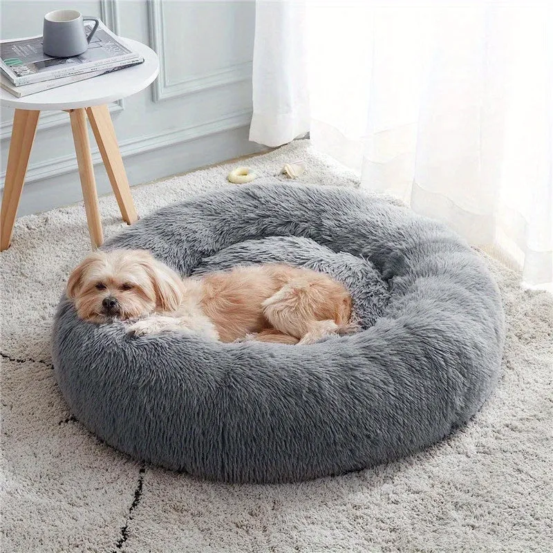 Cozy AntiAnxiety Bed for Dogs  Cats Luxurious Plush