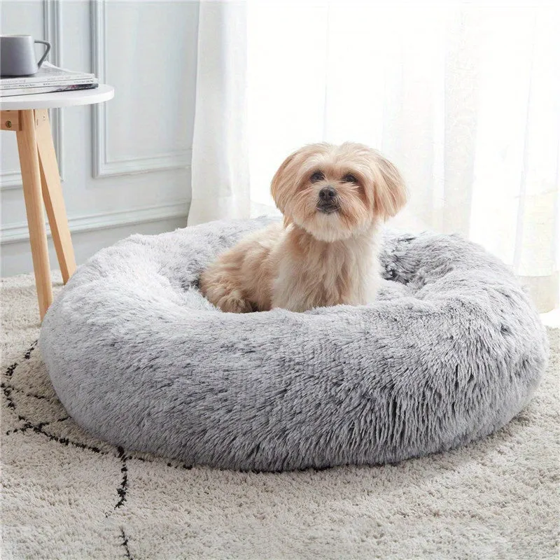 Cozy AntiAnxiety Bed for Dogs  Cats Luxurious Plush