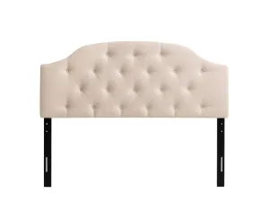 Cream Diamond Tufted Full/Double Headboard