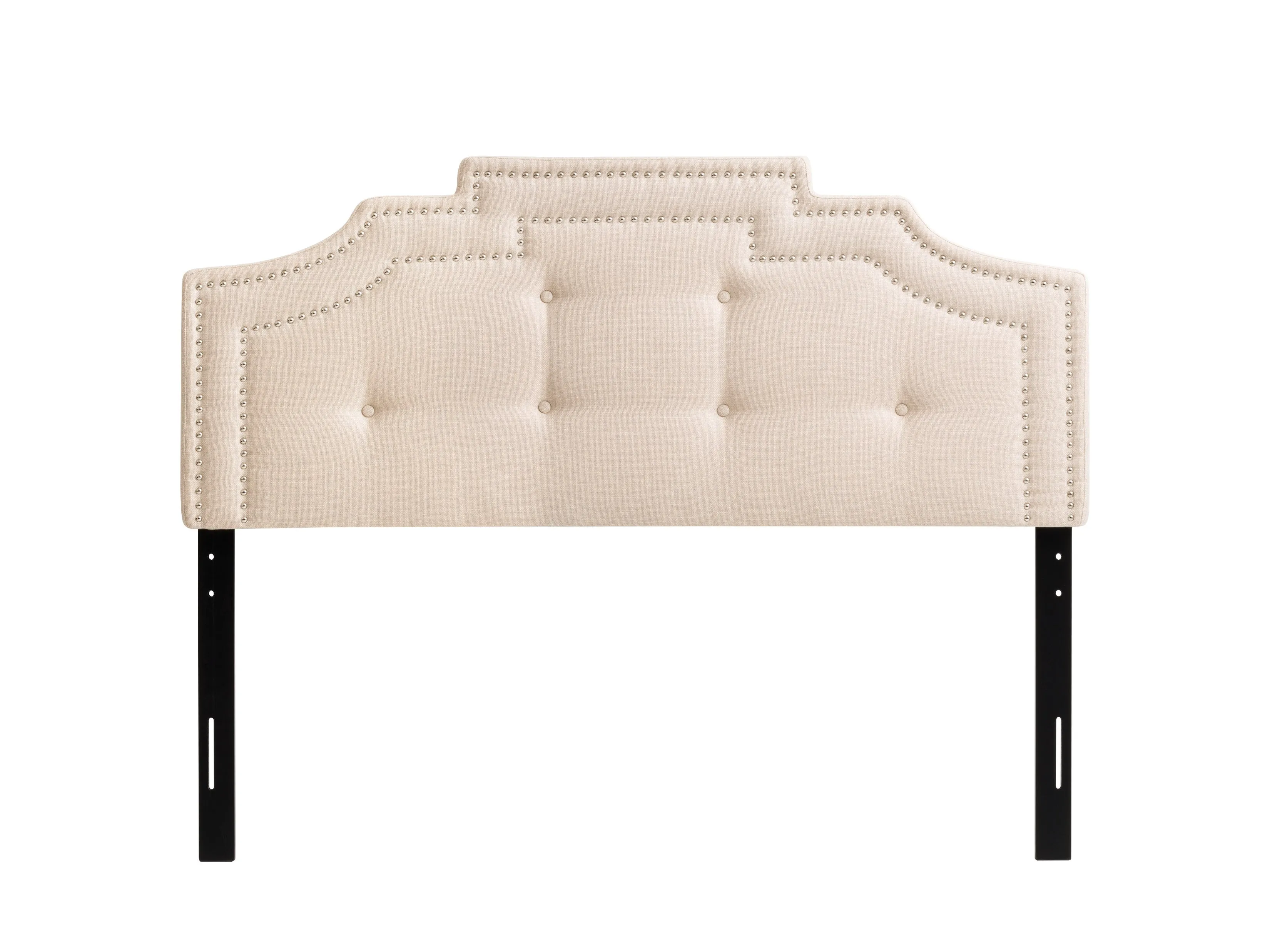 Cream Padded Queen Headboard