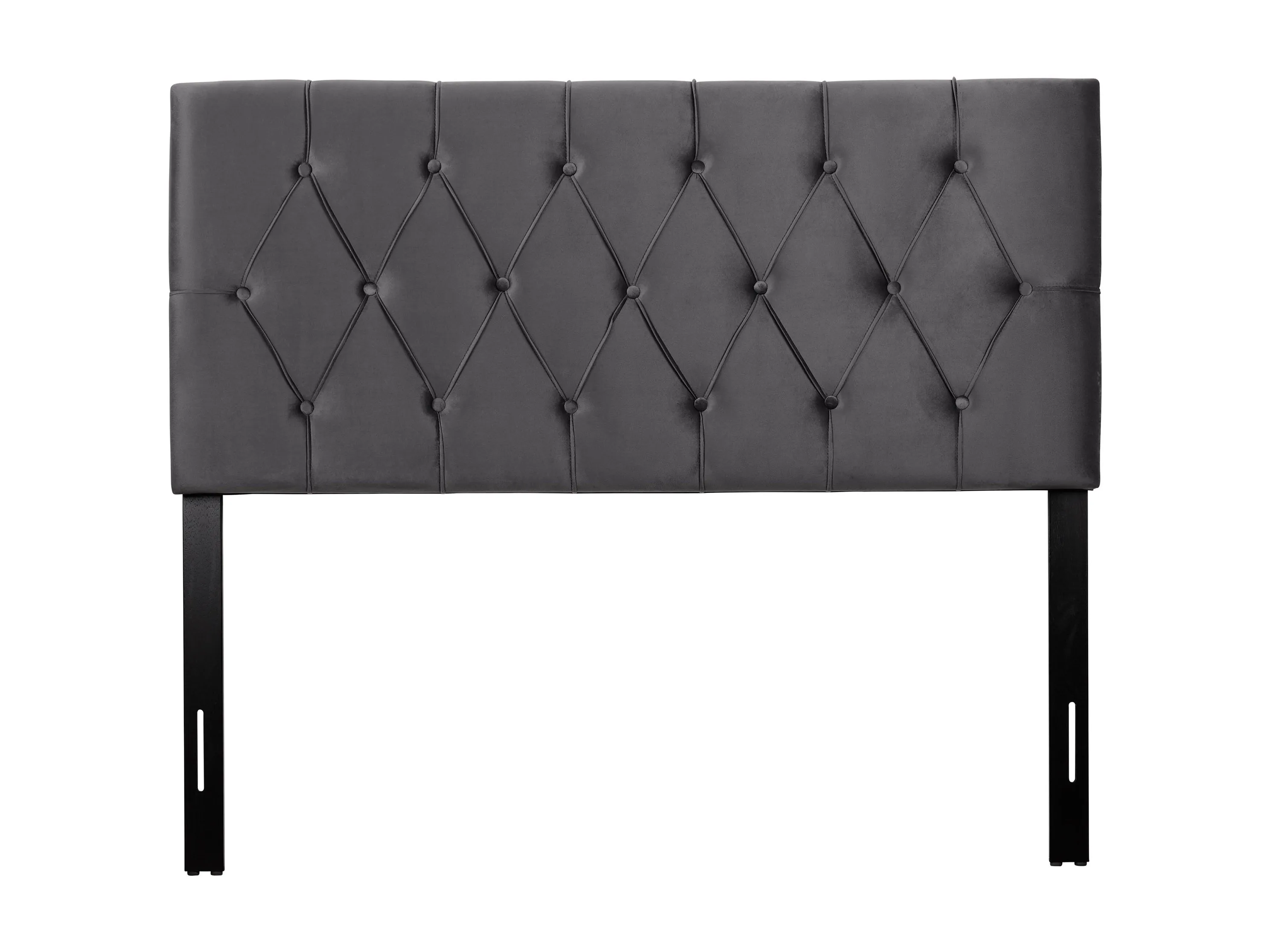 Dark Grey Velvet Full/Double Headboard