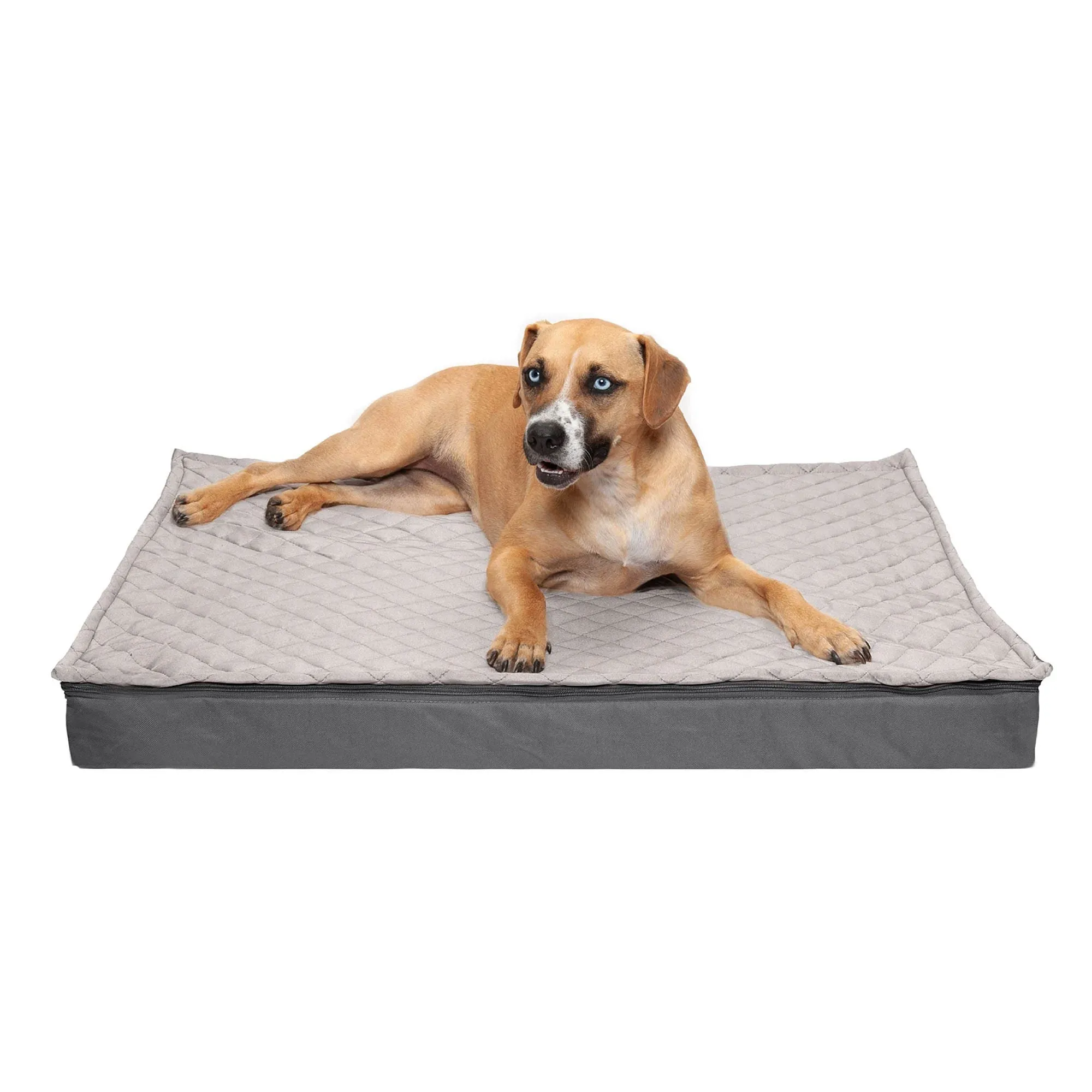 Deluxe Orthopedic Mattress Dog Bed, Quilt Top Convertible Indoor/Outdoor