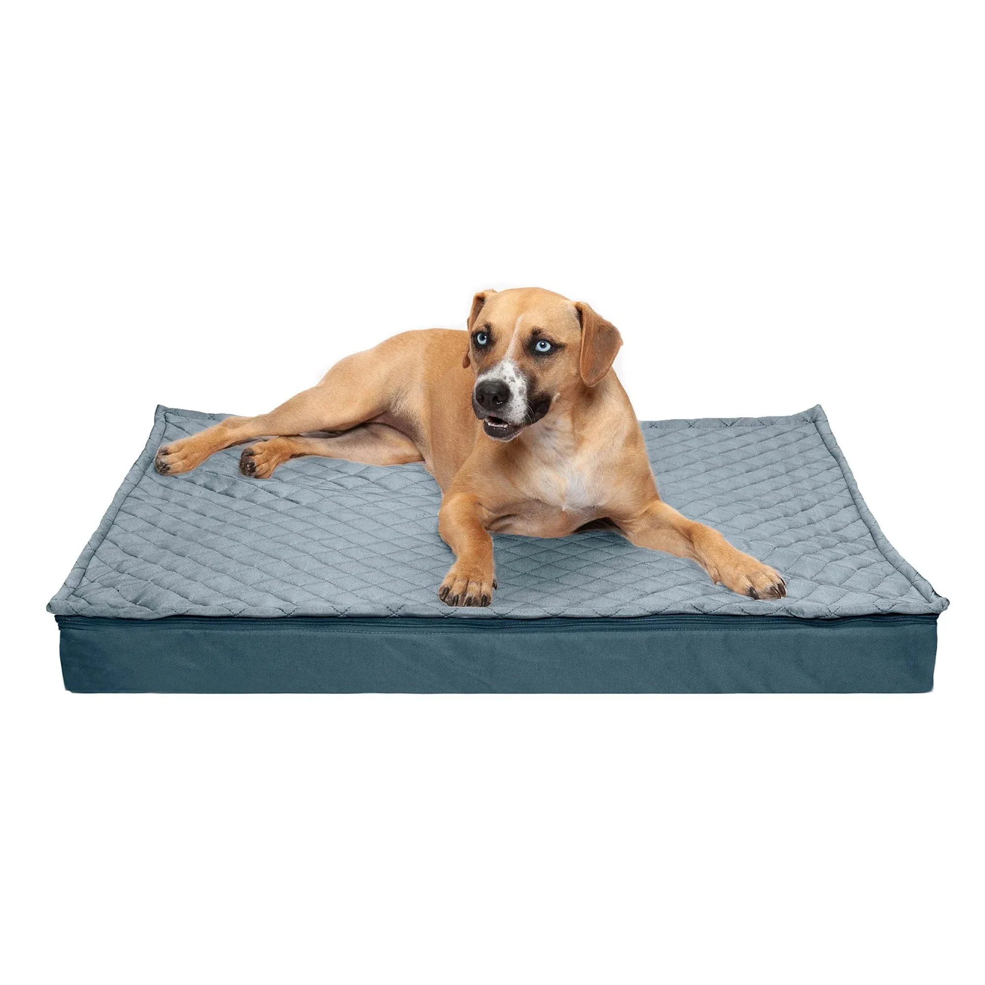 Deluxe Orthopedic Mattress Dog Bed, Quilt Top Convertible Indoor/Outdoor