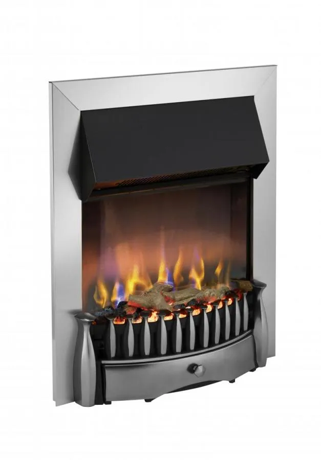 Dimplex Braemar Chrome Inset Optiflame 3D Electric Fire