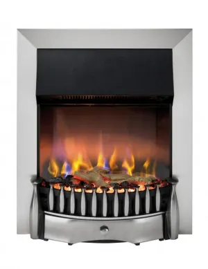 Dimplex Braemar Chrome Inset Optiflame 3D Electric Fire