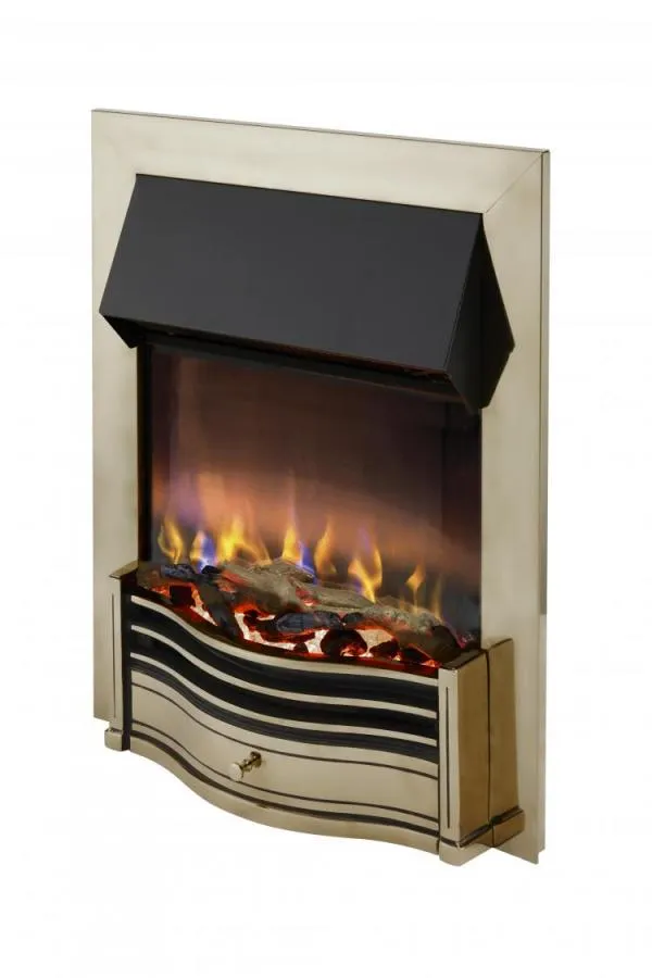 Dimplex Dumfries Antique Brass Inset Optiflame 3D Electric Fire