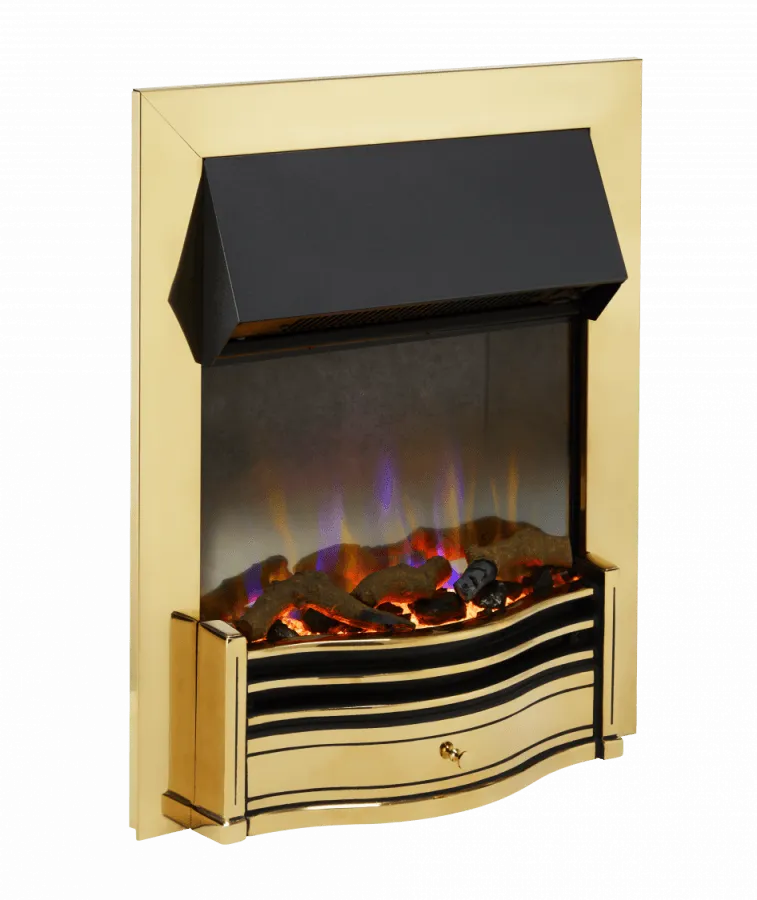 Dimplex Dumfries Brass Inset Optiflame 3D Electric Fire