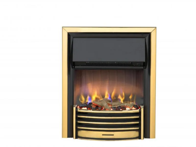 Dimplex Lerwick Brass Inset Optiflame 3D Electric Fire